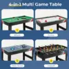 49" Multi Game Table, 4 in 1 Game Table with Foosball Table, Pool Billiards, Air Hockey & Table Tennis, Complete Combination 3