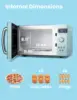 Retro Small Microwave Oven With Compact Size, 9 Preset Menus, Position-Memory Turntable, Mute Function, Countertop Micro 4