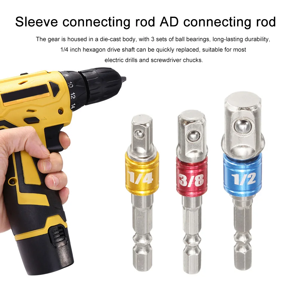 CRV Impact Drill Bit Socket Adapter Power Extension Bar