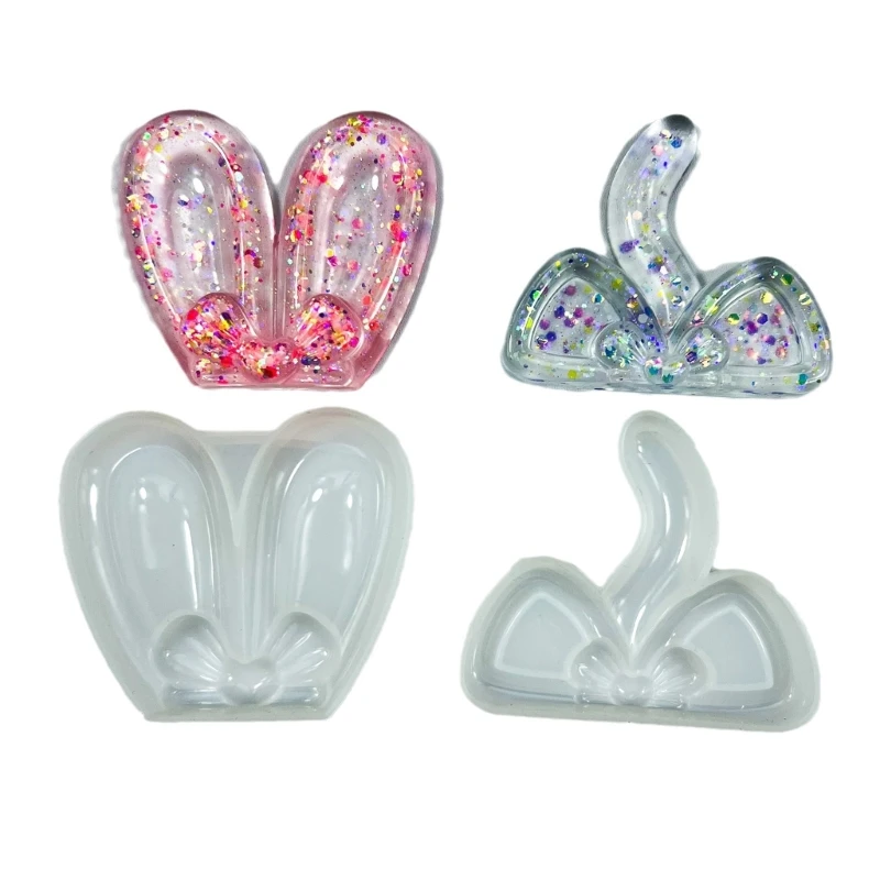 Versatile Silicone Mold Ear Shaped Silicone Animal Ear Mould Hand-Making Accessories Craft Moulds Suitable for All Ages