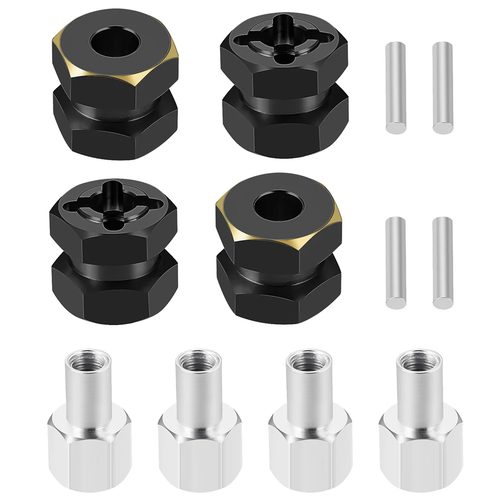Combineur Laiton Pour Voiture RC 1/10 - Lot De 4 Pièces, Diamètre 10mm, Pour TRX4 TRX6 - Améliore Stabilité Et Poids