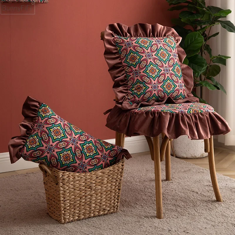 

43x43cm/30x50cm Luxury Velvet Cushion Cover Vintage Floral Pillow Cover Soft For home decoration Living Room Bed Room