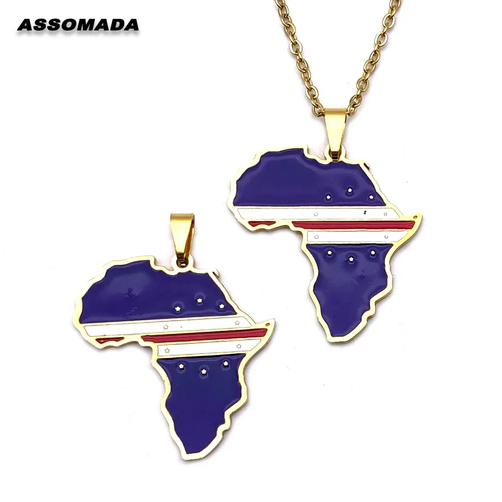 Anniyo Round Cape Verde/ Cabo Verde Map Pendant Necklaces For Women Men  Gold Color Jewelry African #100621 - Necklace - AliExpress