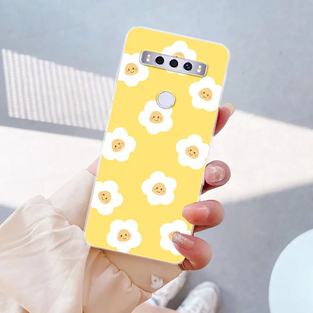Stylish Clear Silicone Soft Shell Phone Case with Fashion Print Design