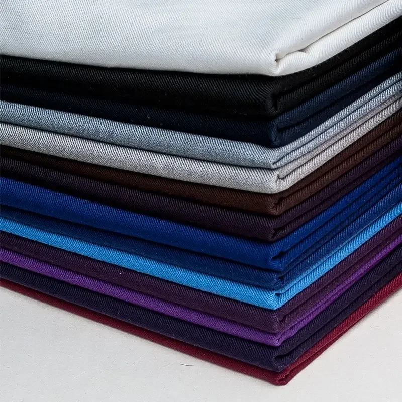 Summer Suit Fabric By The Meter for Men Women's Cloth Anti-wrinkle White Black Blue Red Pink