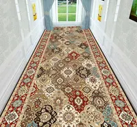 Persian Retro Villa Long Corridor Carpet Luxury Lobby Long Runner Area Rug IG Washable Non-slip Comfortable Stairway Mat Durable 2