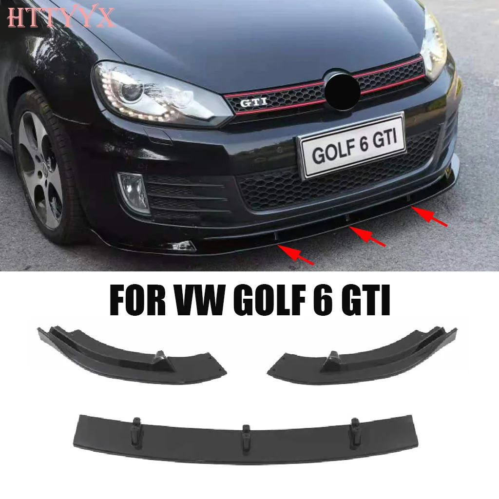 Httyyx Car Front Bumper Splitter Lip Diffuser Body Kit Spoiler Guard