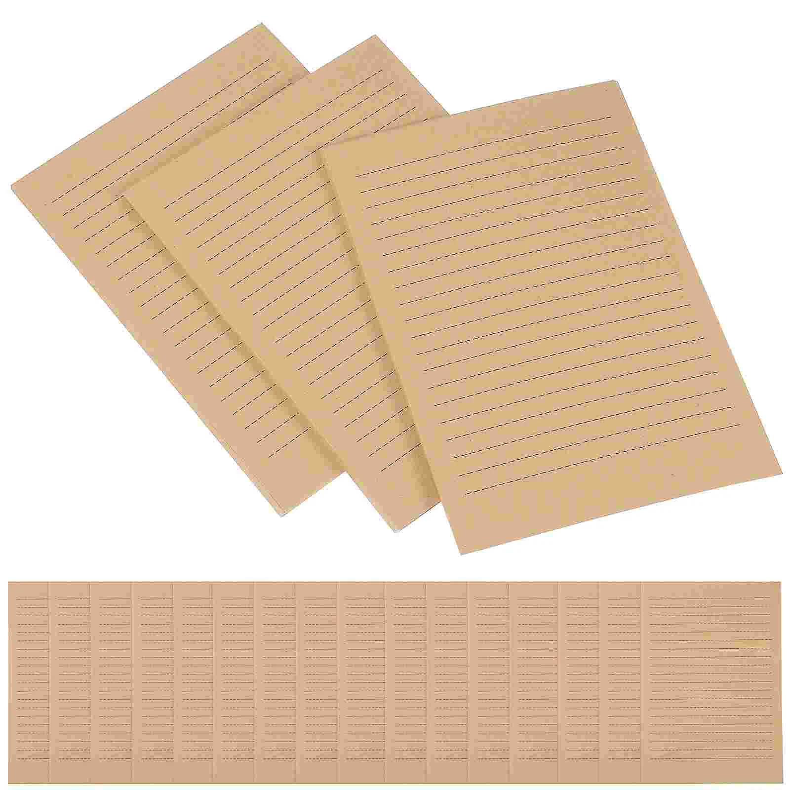 Vintage Kraft Stationary Paper A5 Size Lined Stationery Writing Letter Papers Bulk Personalized Letters