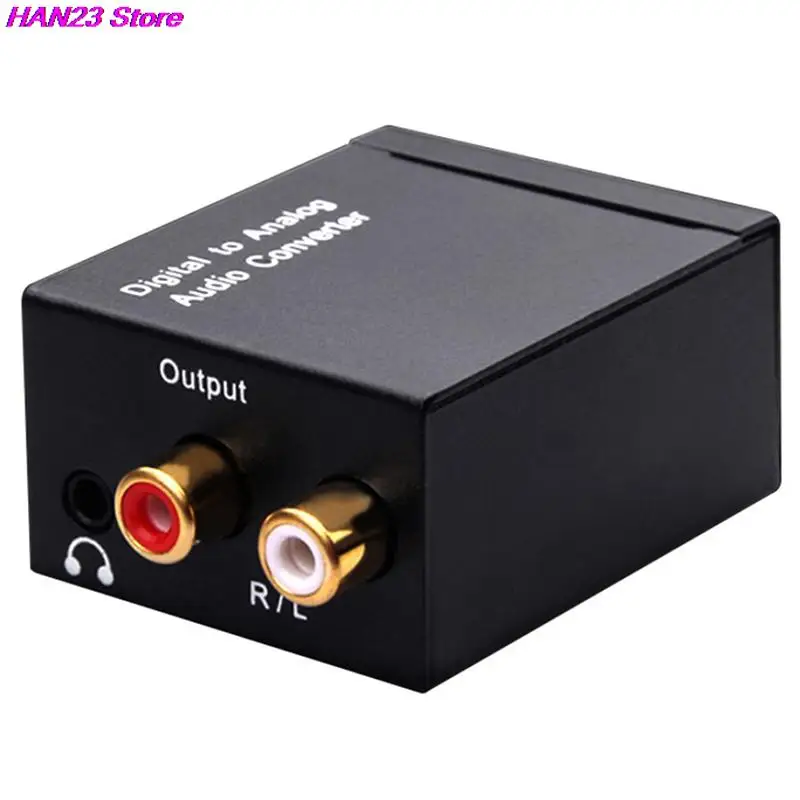 Protable 3.5Mm Jack Coaxial Optical Fiber Digital To Analog Audio Aux Rca L / R Converter Spdif Digital Audio Decoder Amplifier
