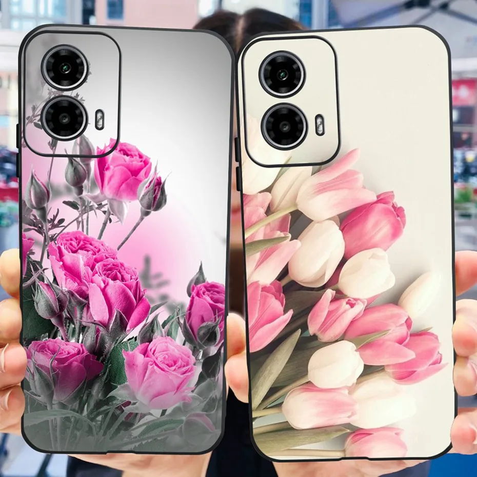 Cute Love Pattern Soft Silicone Phone Case - Stylish & Durable Back Cover