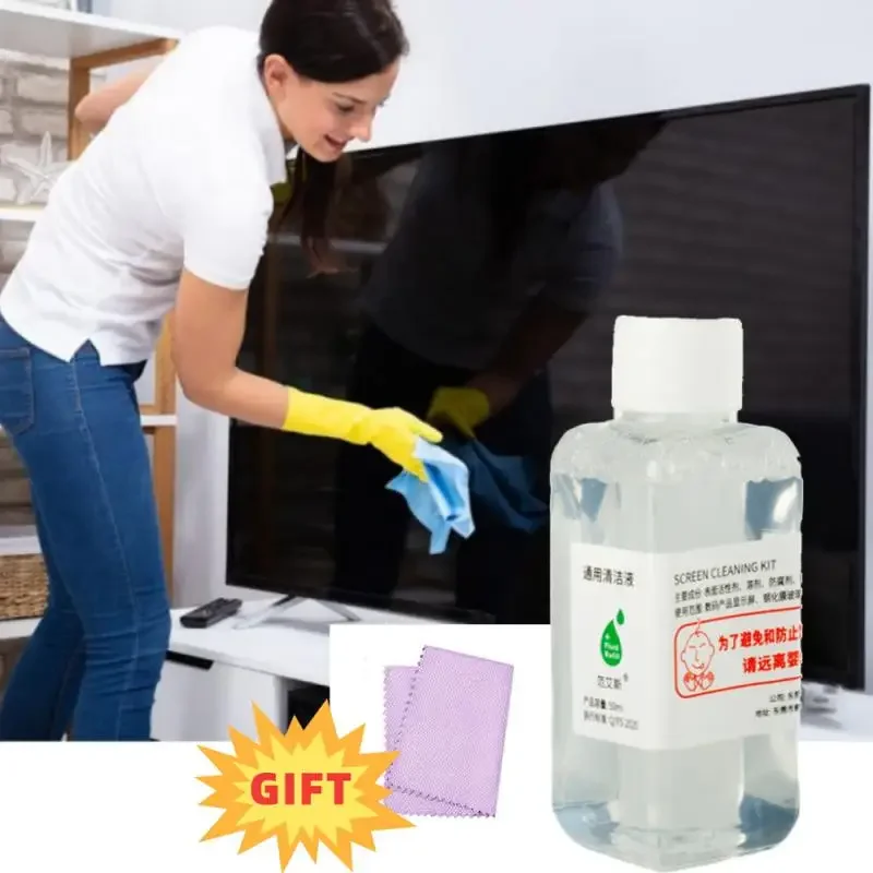 50ml Glass Screen Cleaning Liquid Portable & Powerful for Laptop Monitor Mobile Phone Top Replacement Option