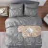 Bedsure Queen Comforter Set Grey - Bed in a Bag Queen Size 7 Pieces, GentleSoft™ Pintuck Bed Set Gift for Family 4