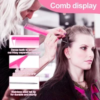 Outils de coiffure, bracelet magnétique en Gel et Silicone pour tresses, dragonne noire, avec 3 peignes à queue de Rat et clips 6p 6