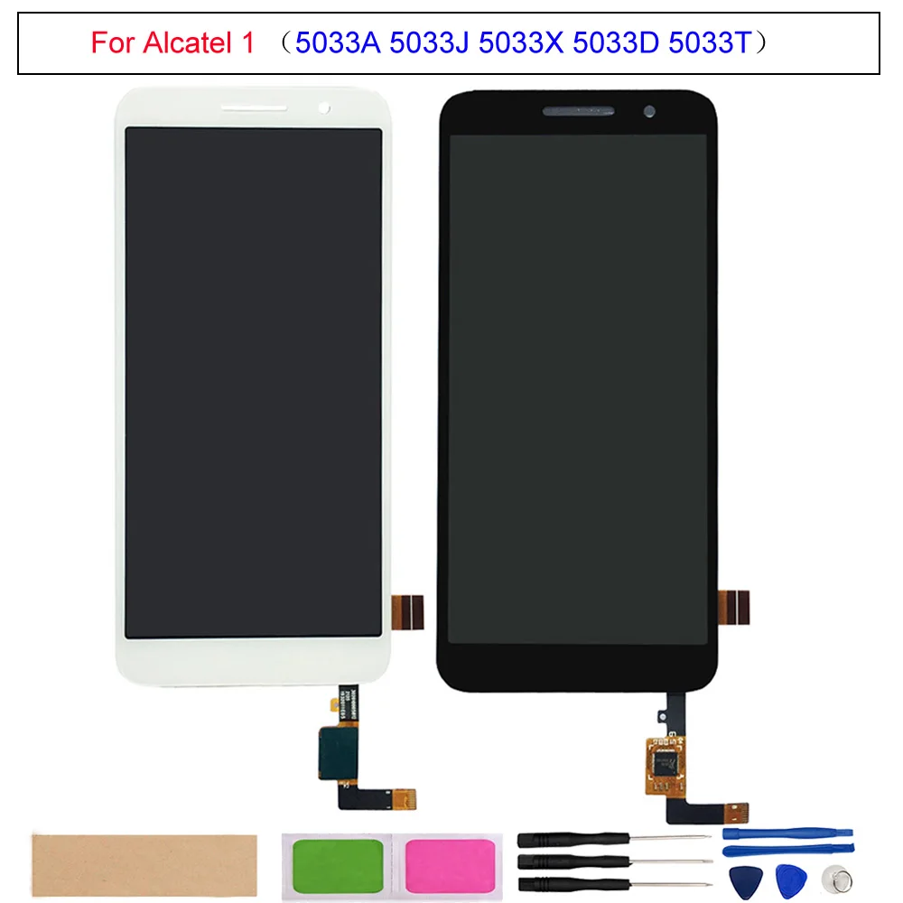 

ЖК-дисплей для Alcatel 1 5033 5033A 5033J 5033X 5033D 5033T, ЖК-дисплей, сенсорный экран, дигитайзер, сенсорная панель