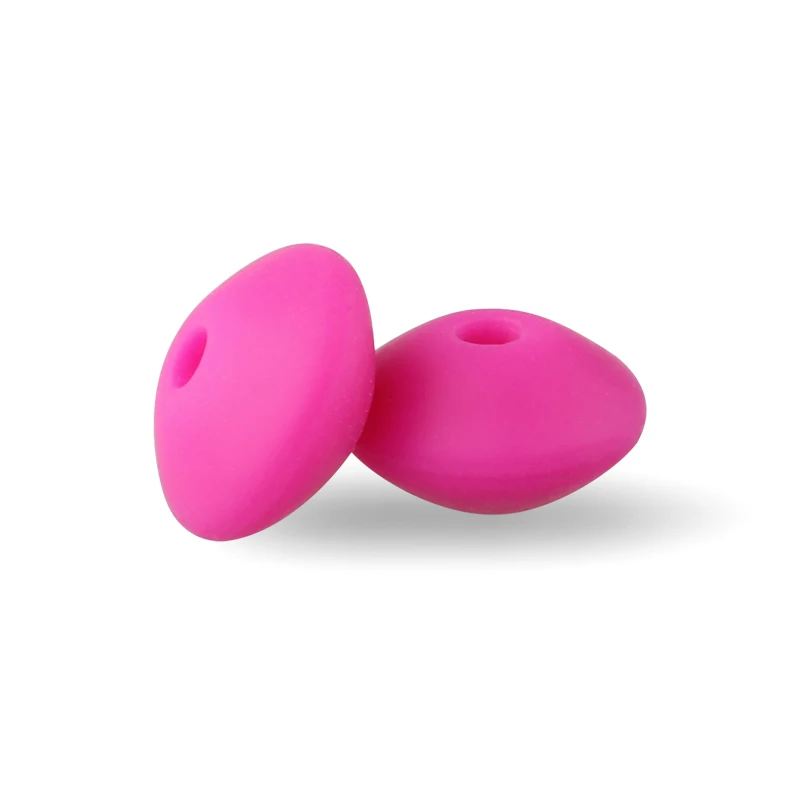 Silicone Lentil Spacer Beads