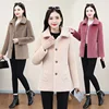 Plus Size Women's Thickened Lamb Fur Jacket Particle Velvet Leather And Fur Integrated Winter New Style Korean Version Slim F...