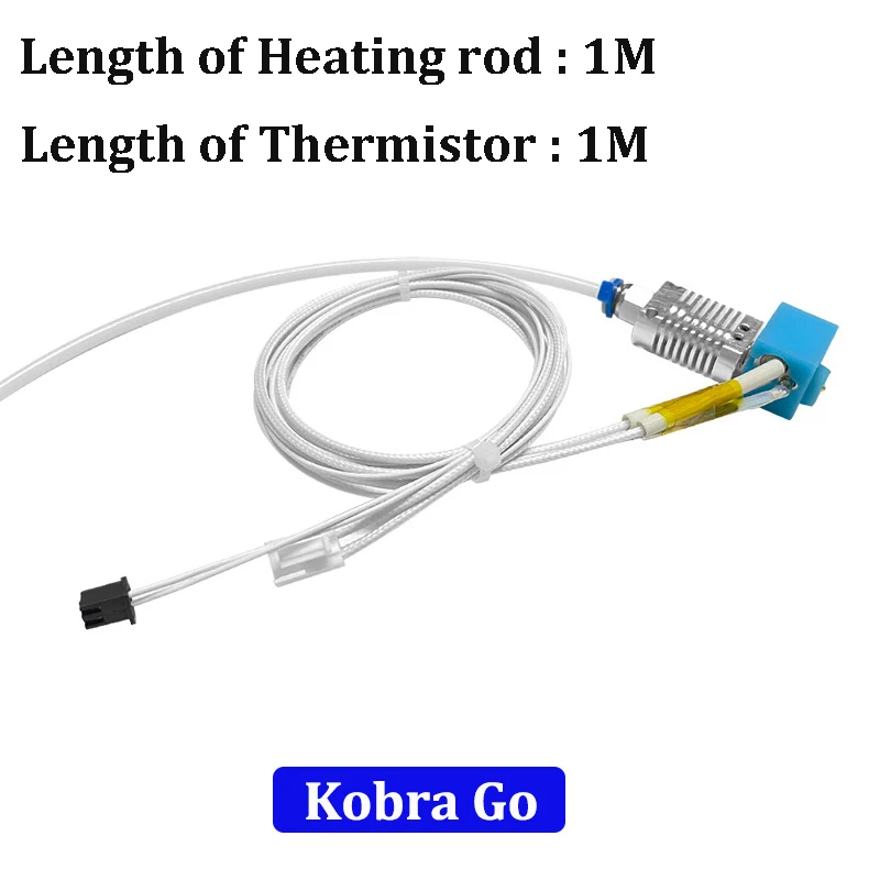 Kobra go Kobra Plus Cabeça de Impressão Max Hotend Peças de Impressora 3d Cartucho Quente Aquecedor para Anycubic J-cabeça 24v 40w - Imagem 2