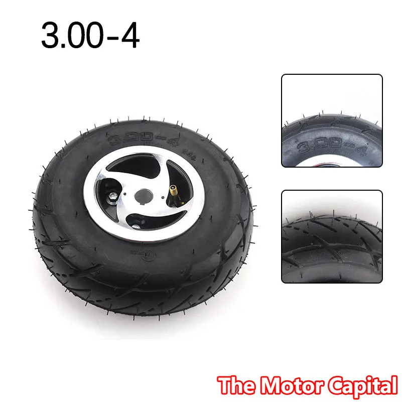 

BEST 3.00-4 Electric Scooter Front Wheel with QIND tyre Alloy Rim hub and inner tube wheels Gas scooter bike motorcycle