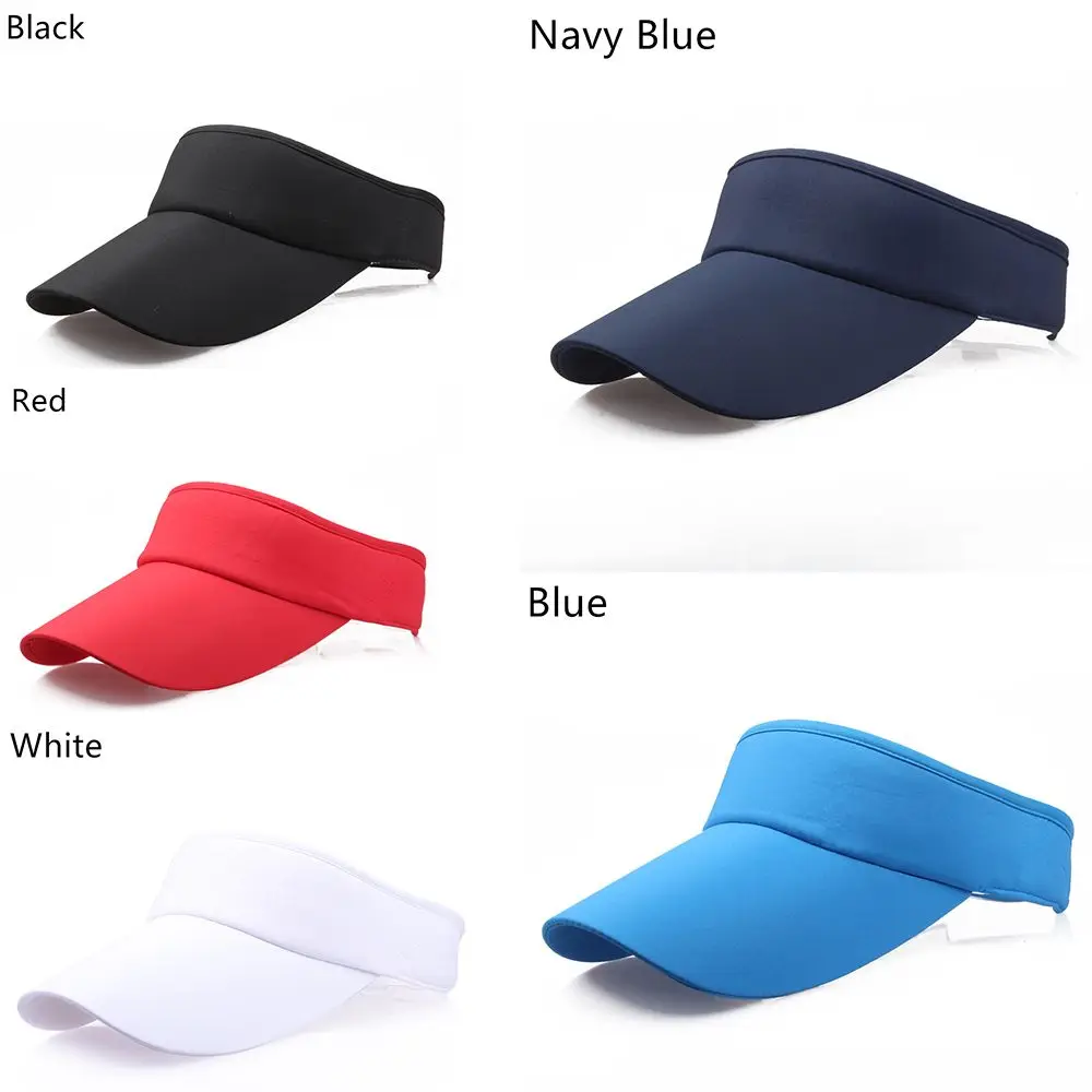 Men Women Hat Vizor Sun Visor Adjustable Sports Tennis Golf Headband Cap Unisex Tennis Caps Yoga Baseball Hats
