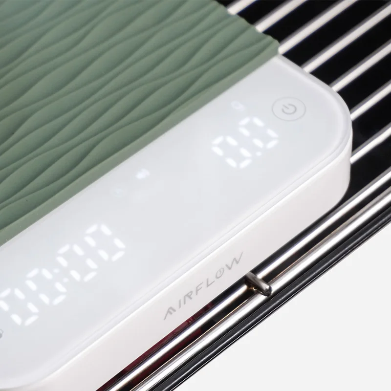 AIRFLOW 고정밀 스마트 전자 커피 체중계 주방 체중계 측정 도구 및 저울 에스프레소 홈 바리스타 도구, 2kg/0.1g