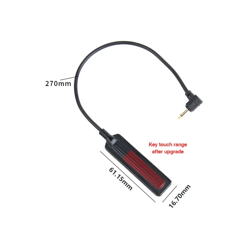 Tactical Airsoft Flashlight PEQ 15 Tail Control Switch PEQ15 DBAL-A2 Laser Torch Light Pressure Remote Button