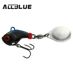 AllBlue Cyclone Tail Spinner Metal Fishing Lure - 21g (Color H)