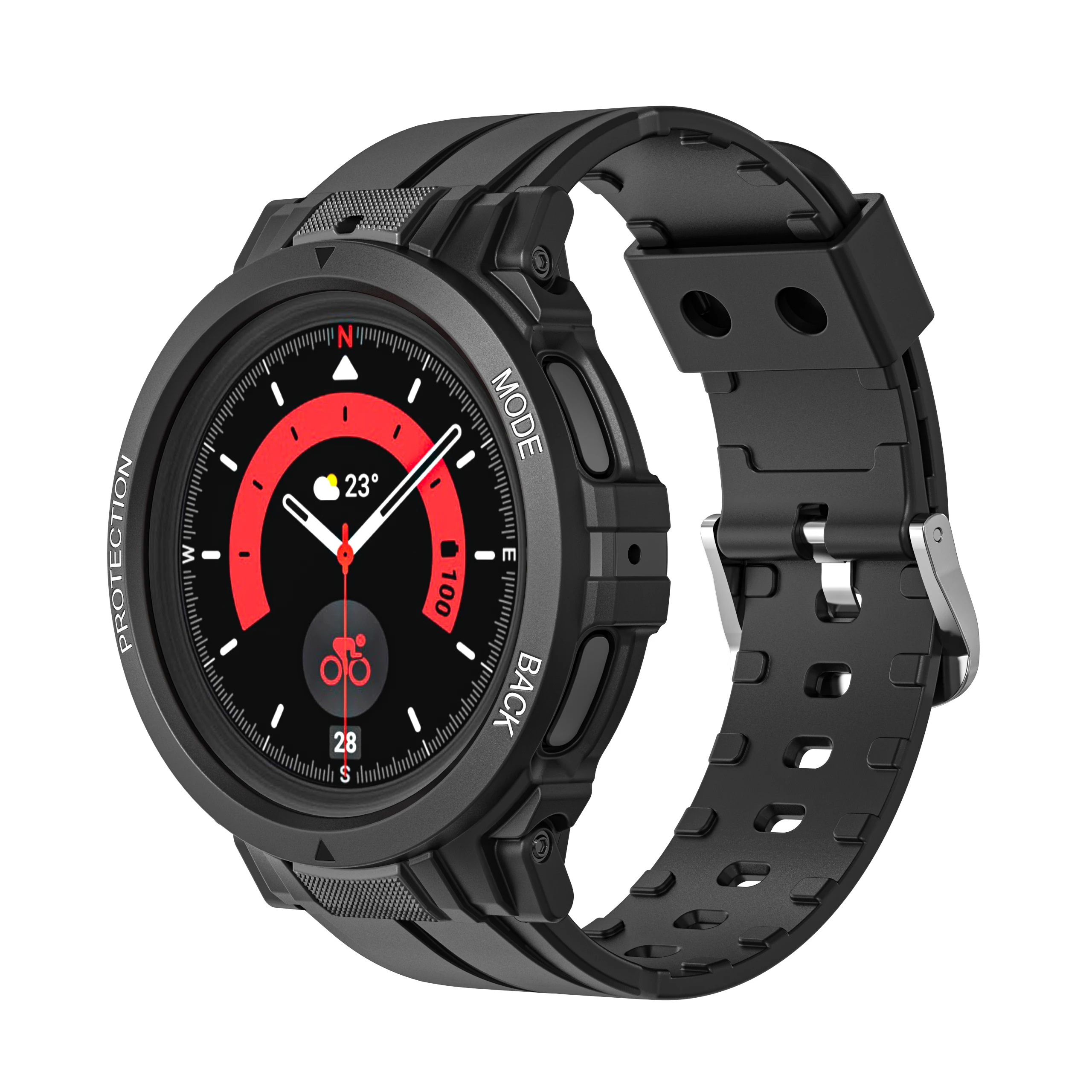 

Ремешок силиконовый для смарт-часов, спортивный браслет для Samsung Galaxy watch 5 Pro 45 мм