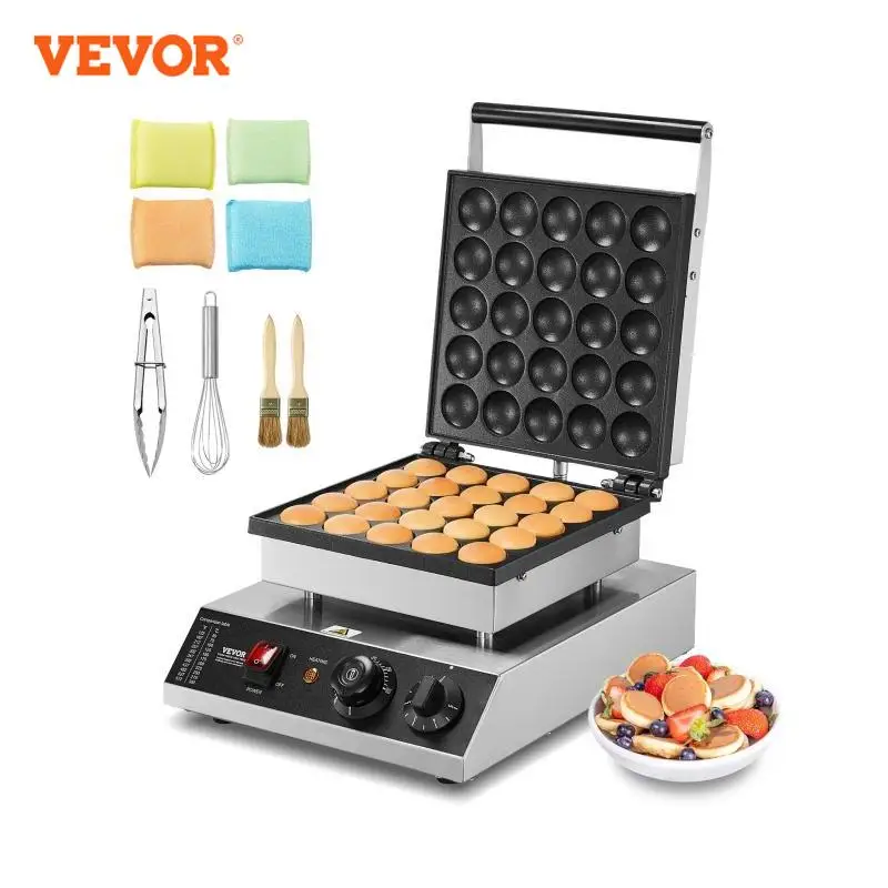 VEVOR Electric Waffle Maker Mini Pancake Machine