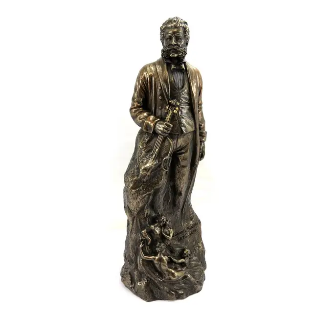 Liliom Kincsei [L6498] - Figure Johann Strauss Ii' Bronz