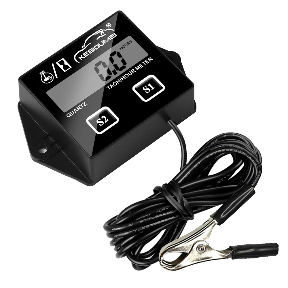 Engine Tachometer RPM Gauge Inductive For Motorcycle Marine chainsaw Stroke Engine Boat