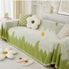 Simple Gradient Sofa Cover Cloth Chenille All-Season Dustproof Scratch-Proof Multifunctional Sofa Covers Blanket Decor Home 1