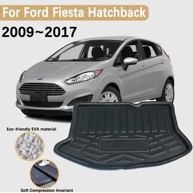 forFordFiestaMK7Accessories720092017HatchbackCarTrunkMats