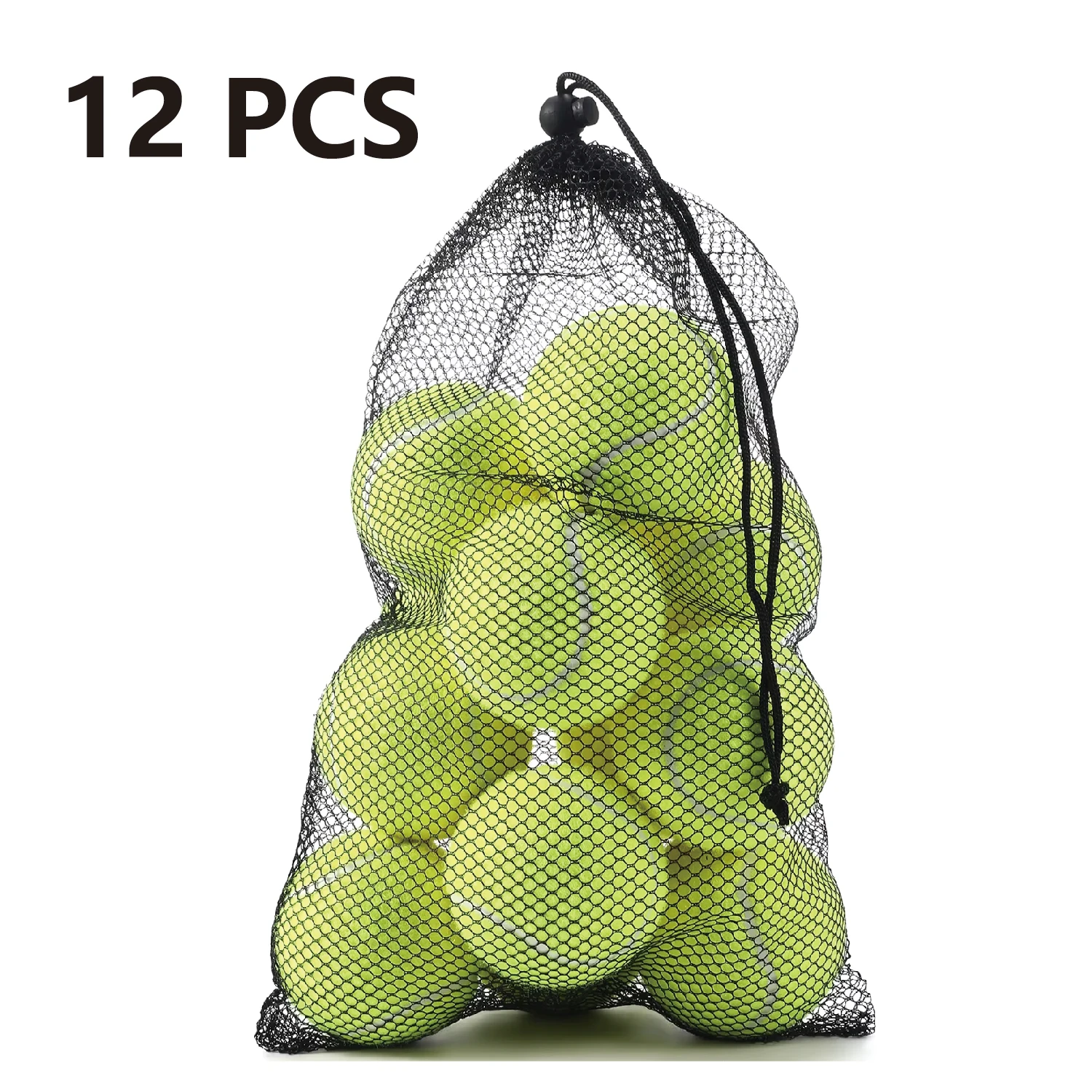 Tennis balls 12 pack Training Tennis Balls Exercise Balls for Pet Dog High Elasticity Practice Tennis for Beginner Training