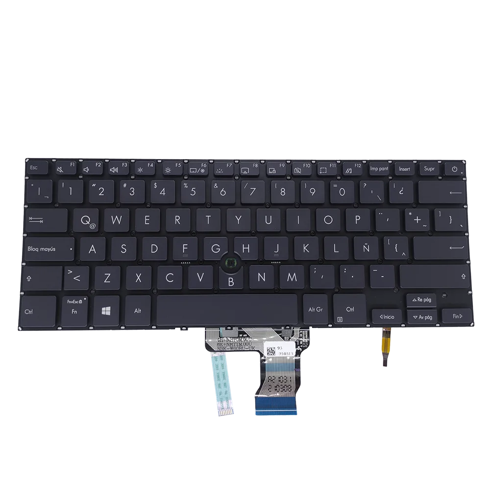 Teclado Latino Retroiluminado para Laptop Teclados Trackpoint Teclado Espanhol Apto Asus Suptbook p2 P2451 P2451fa P2451fb la 0knx02620la00 - Imagem 2