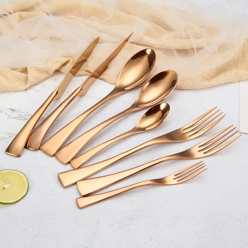 

24Pcs Cutlery Set for 3 People 18/8 Stainless Steel Western Silverware Kaya Food Tableware Tools 3 Sets Dinnerware Eco Friendly