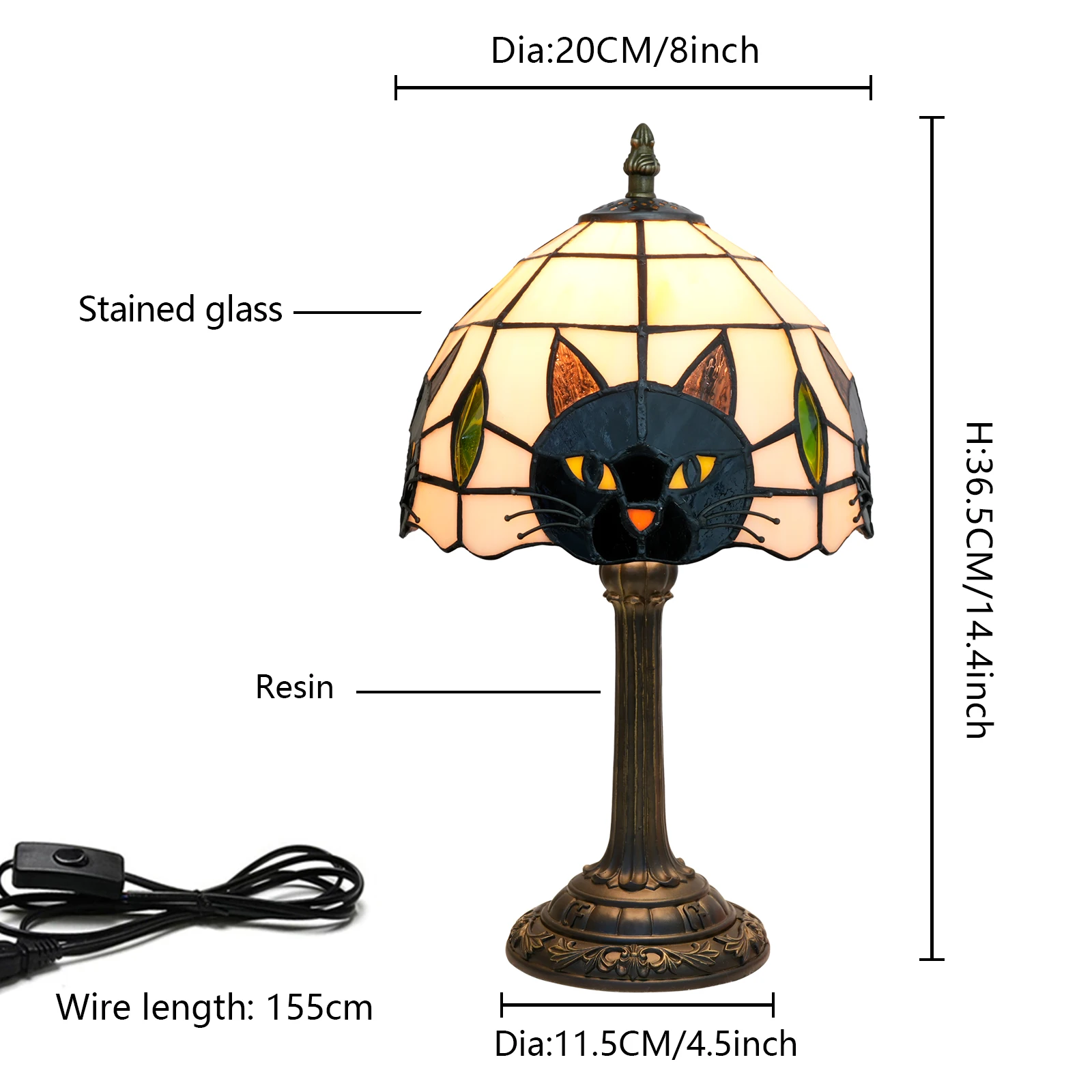 Black Cat Table Lamp 3