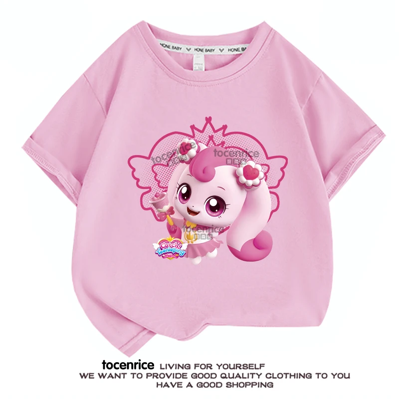 

Cute Catch Teenieping Kids Clothes Cotton Short-sleeved T-shirts Children Sweatshirt Cartoon Teenager Tops Boys Girls Clothing