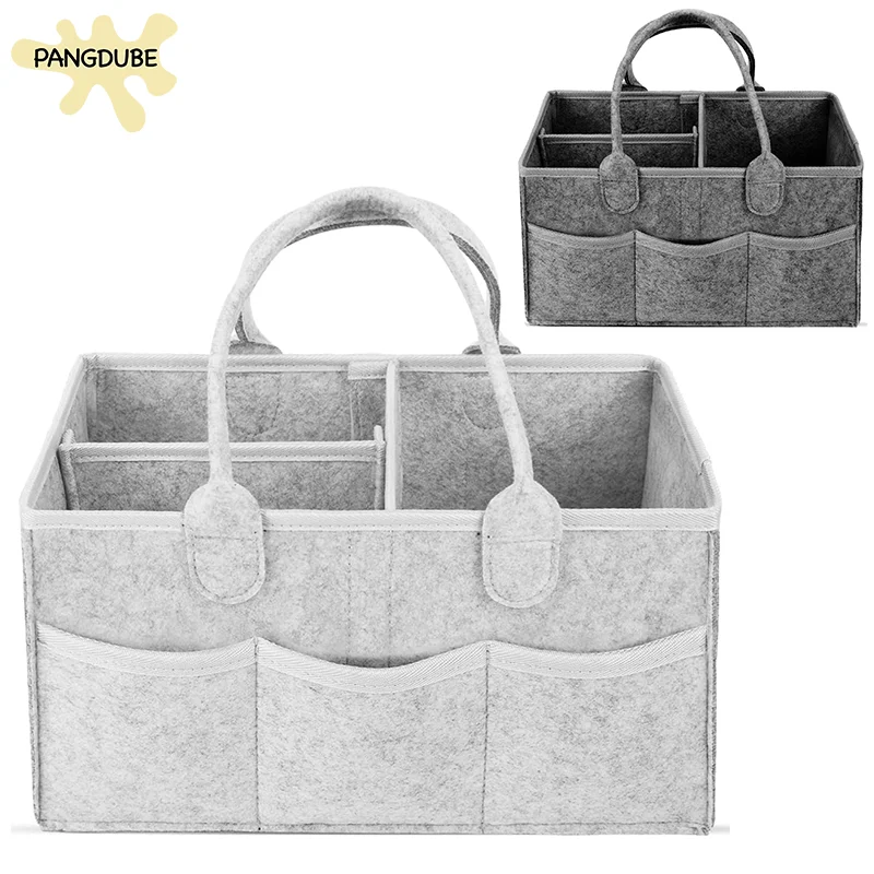 Sacs à couches en feutre multifonctionnels, organisateur de choses pour nouveau-né, empiloirs et caddies, pochette à couches, grand sac de rangement