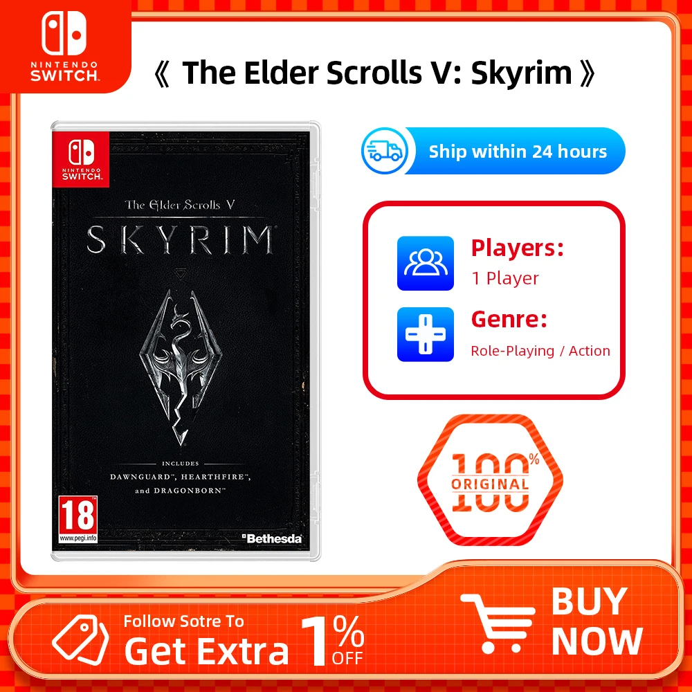 TheElderScrollsVSkyrimNintendoSwitchGameDealsGamesCartridge