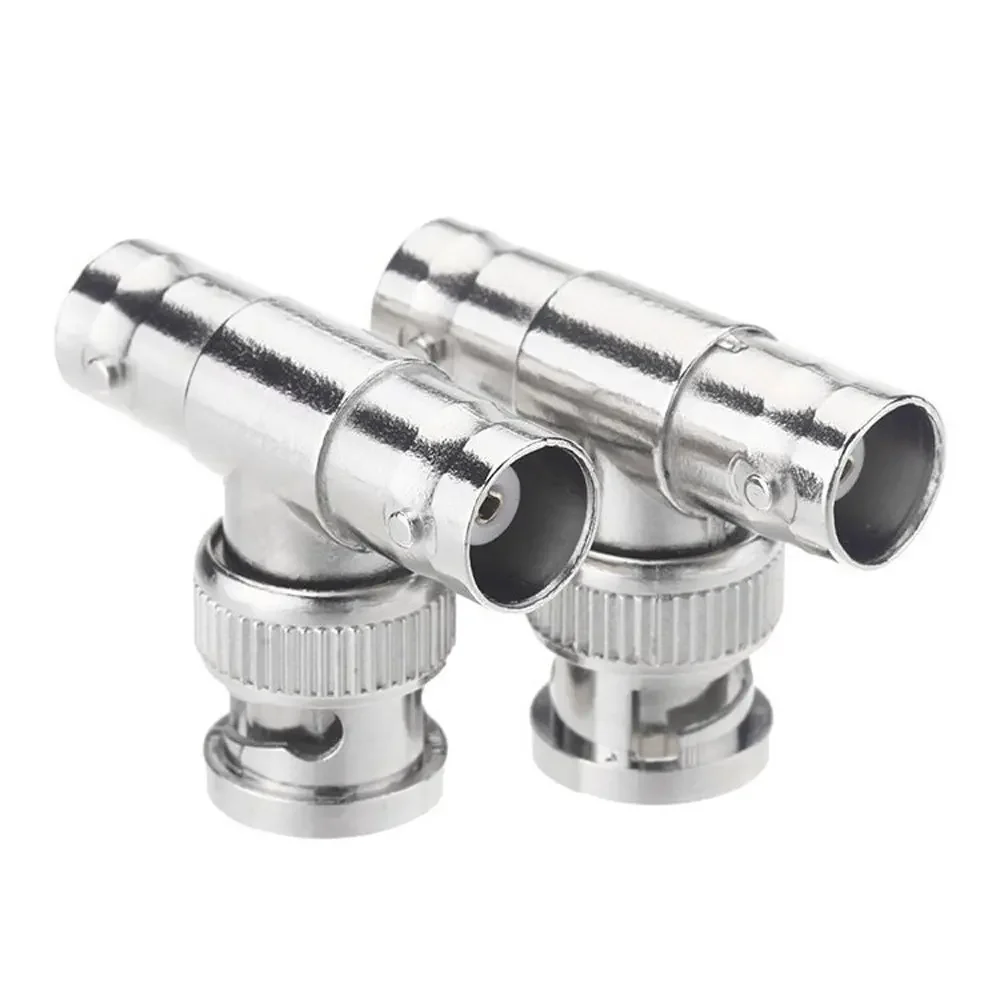 10pcs JR-B28 Right Angle tee BNC junction 2 female 1 male CCTV BNC Connector rg58 rg59 rg6 connector 4