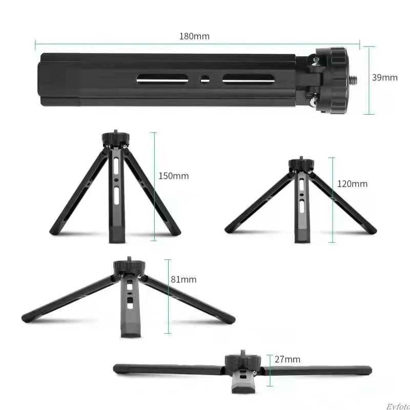 Mini trépied aluminium pour appareil photo DSLR caméscope projecteur
