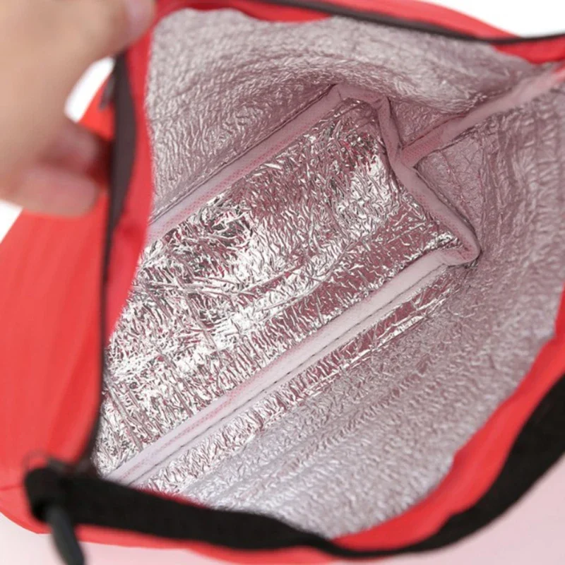 Portable Thermal Insulated Cooler Picnic For Lunch Box Container Pouch Home Organizer Nylon Waterproof Lunch Storage Bag 1pcs