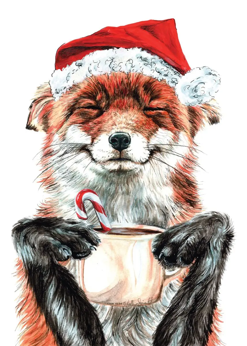 thumbnail image 1 of Póster de oso, camello, bisonte, zorro, mapache, animal que sostiene una taza de café, pintura en lienzo, arte de pared moderno, imagen para decoración del hogar y la cocina, 1 of 5