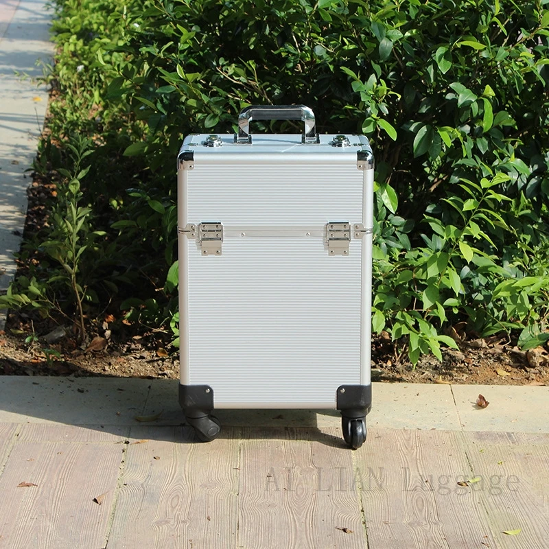 New Trolley luggage make up organizer suitcase Trolley cosmetic bag makeup travel rolling luggage large Multi-layer Beauty case