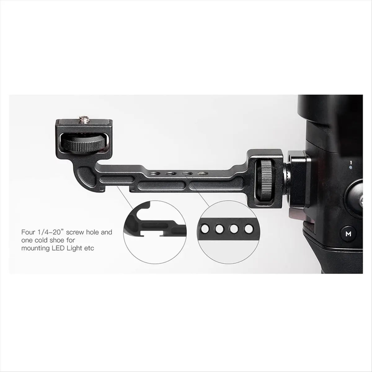 ZHIYUN WEEBILL 2/S 크레인 3S/3S-E/3 DJI RS2/RSC2 RONIN S/SC 핸드헬드 스태빌라이저 모니터 LED 라이트용 A10R 확장 브래킷