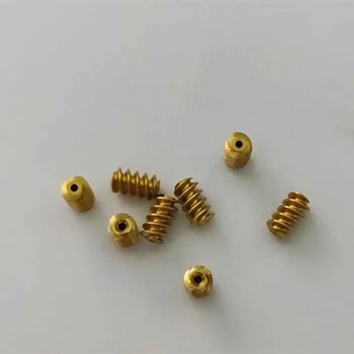 Miniature 0.3mm Double Headed Copper Worm with Outer Diameter of 3.8mm and Length of 6.6mm, Remote Control Toy Worm