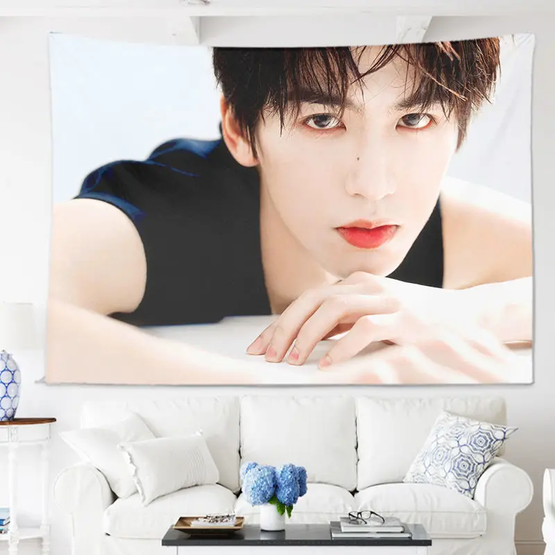 Zhang Linghe Poster Background Cloth Surrounding Fans Responding To Aid Hanging Cloth Room Bedroom Bedside Decorative Wall