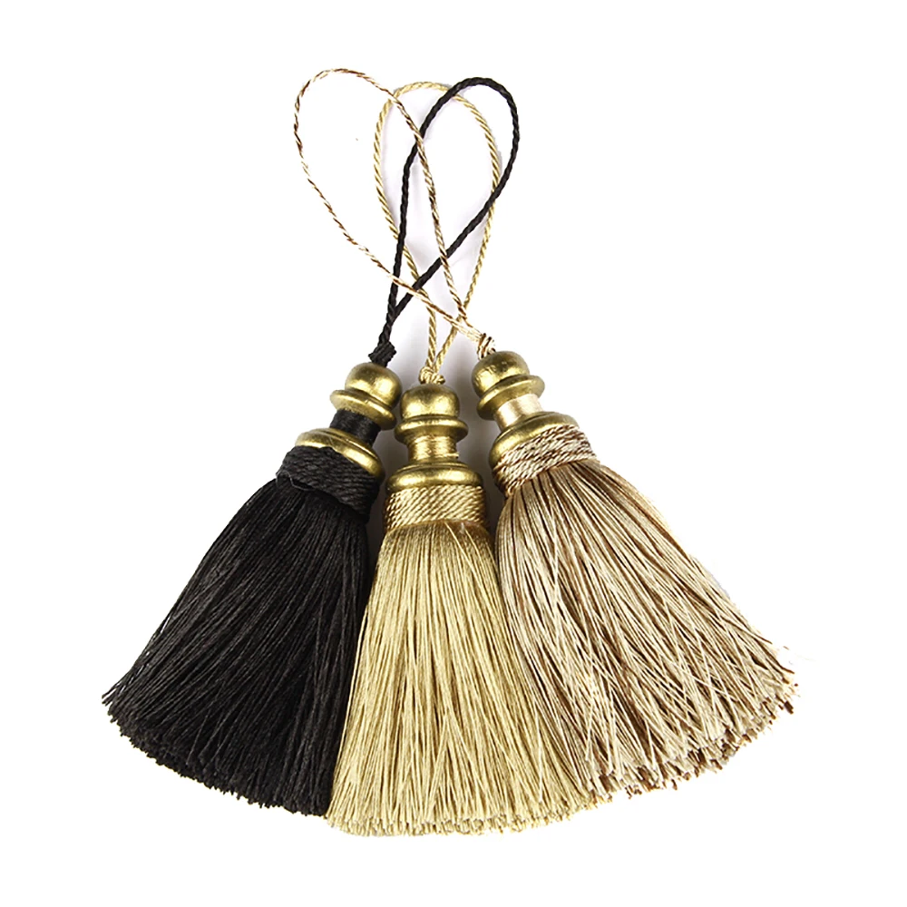 1Pc Hanging Rope Silk Tassels Fringe Sewing For Keychain Straps Jewelry Fringe Tassel DIY Embellish Curtain Accessories