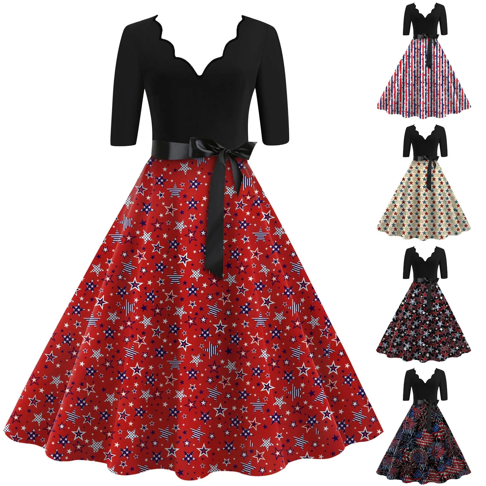 

Женское модное платье с поясом и V-образным вырезом, повседневное уличное эластичное платье с широкими штанинами и принтом, стильный и модный дизайн, платья