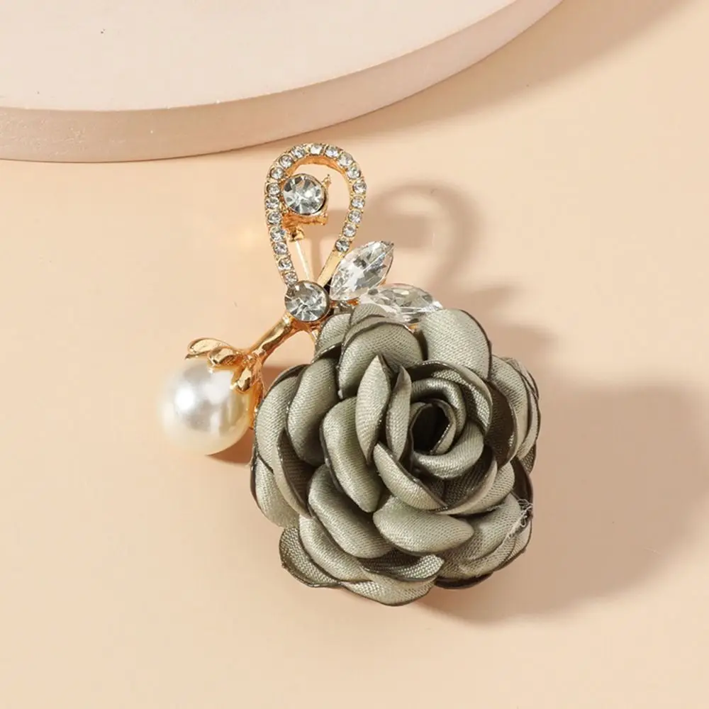 Frehsky brooches for women Rose Brooch Women's High End Retro Brooch Small  Fragrant Corsage Quality Suit Accessories Clothing 